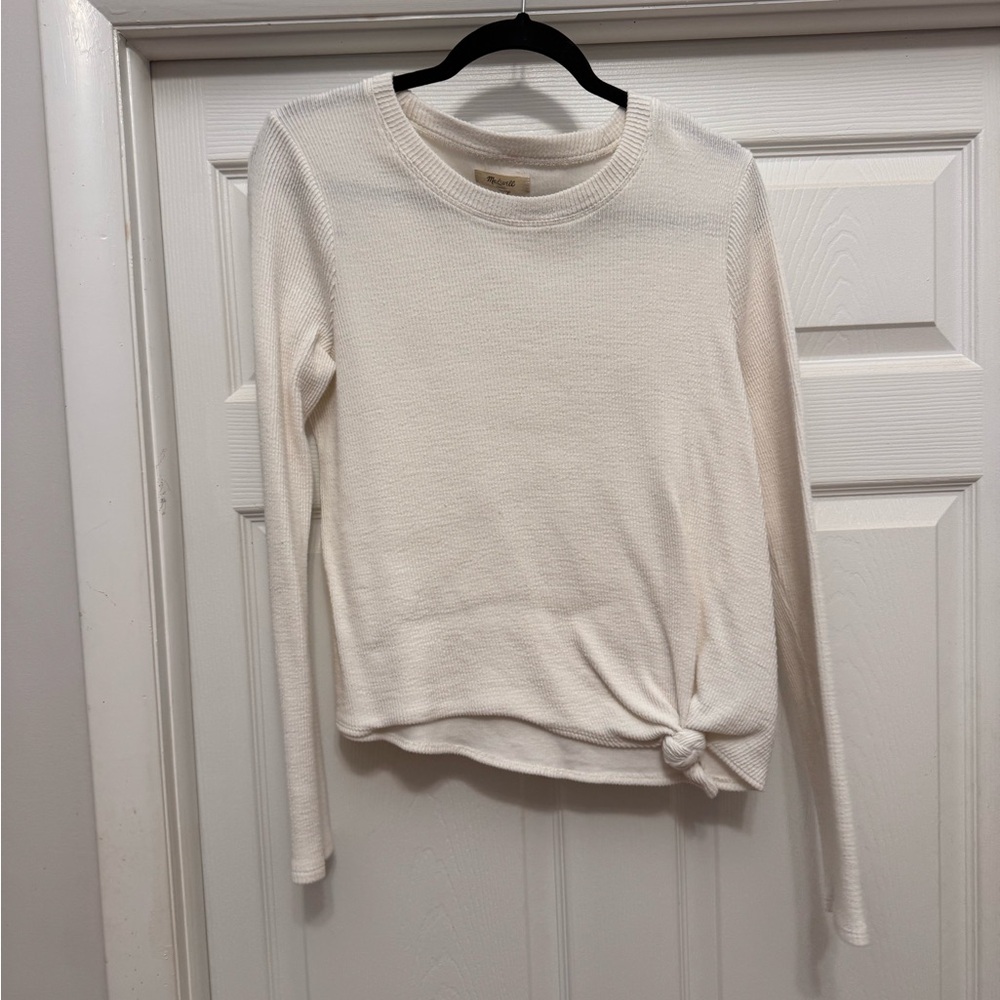Madewell along Sleeve Tie Sweater